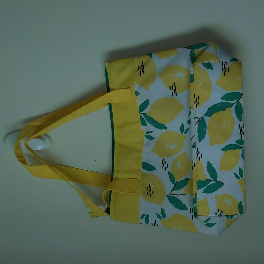 Pure Honey Squeeze the Day Lemon Theme Cooler Tote New - Picture 6 of 11